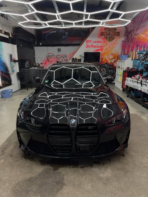 BMW M3 Competition nach der Aufbereitung bei FF CarClean Mannheim